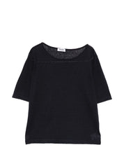 Base Linen & Cotton Sweater - Dark Blue Topwear