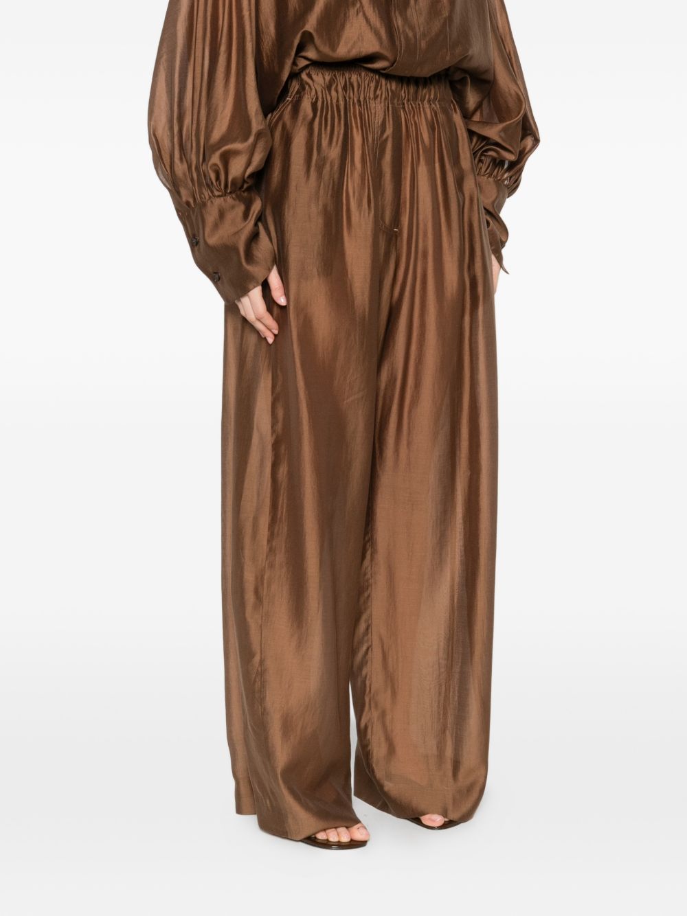 THE LATEST Wide-Leg Trousers — Chocolate Brown, €149