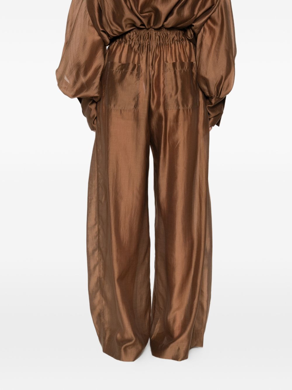 THE LATEST Wide-Leg Trousers — Chocolate Brown, €149