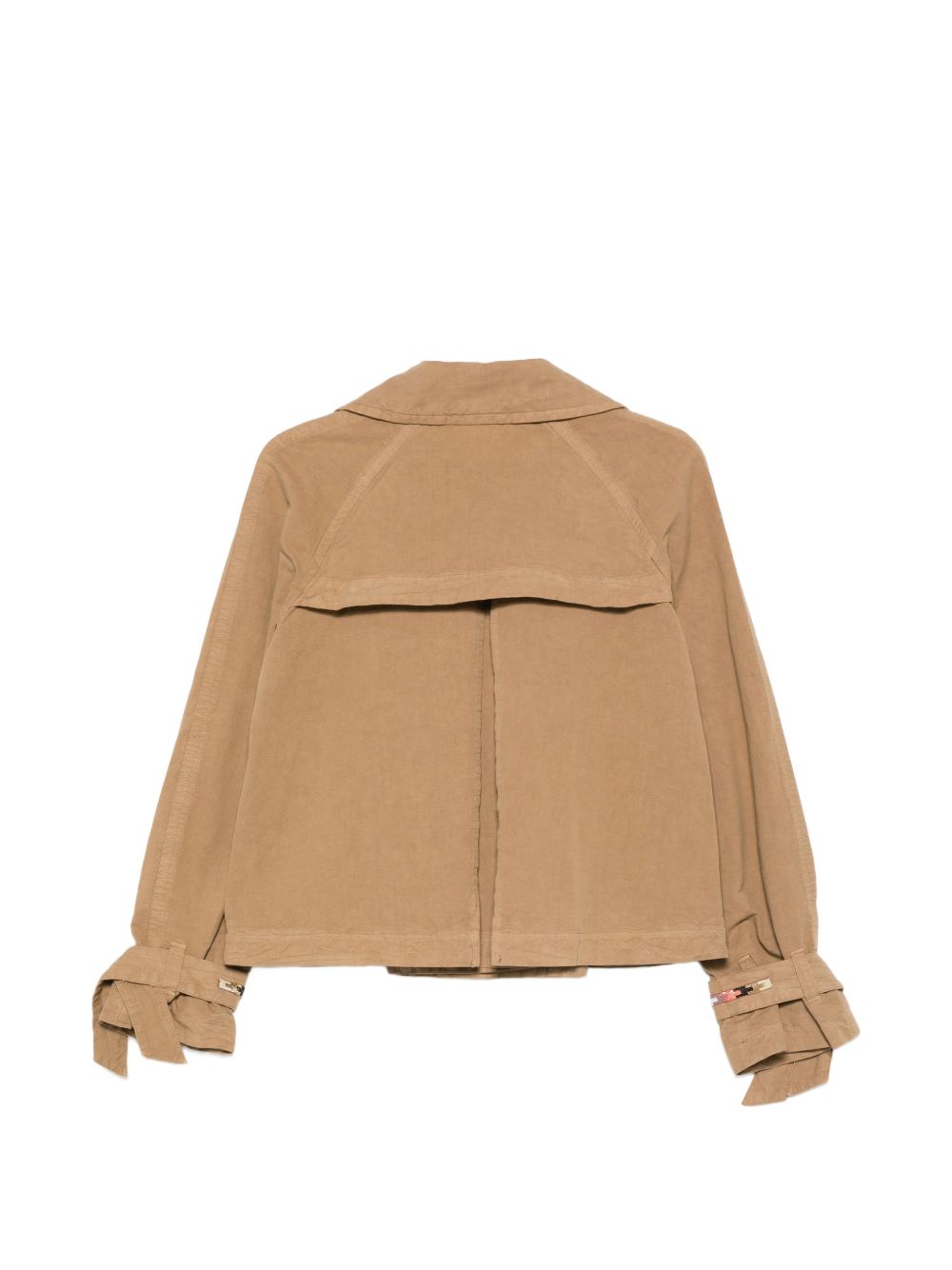 Bazar Deluxe Beige Jackets — Short Double‑Breasted Style