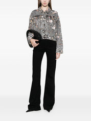 Minime Paris Printed denim jacket