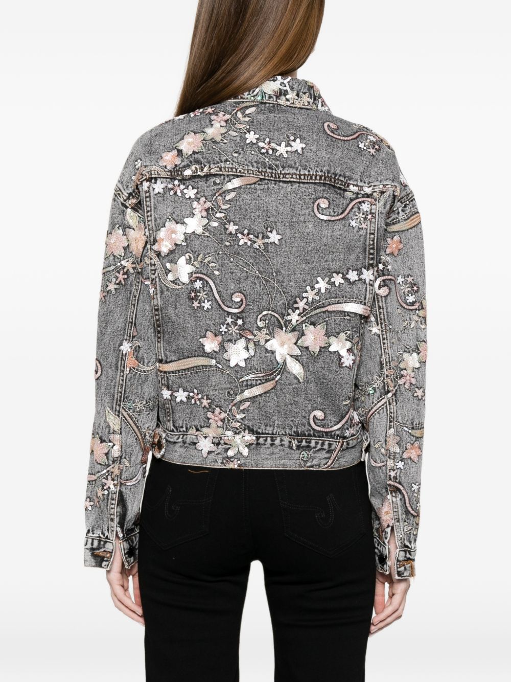 Minime Paris Printed denim jacket