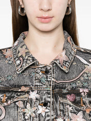 Minime Paris Printed denim jacket
