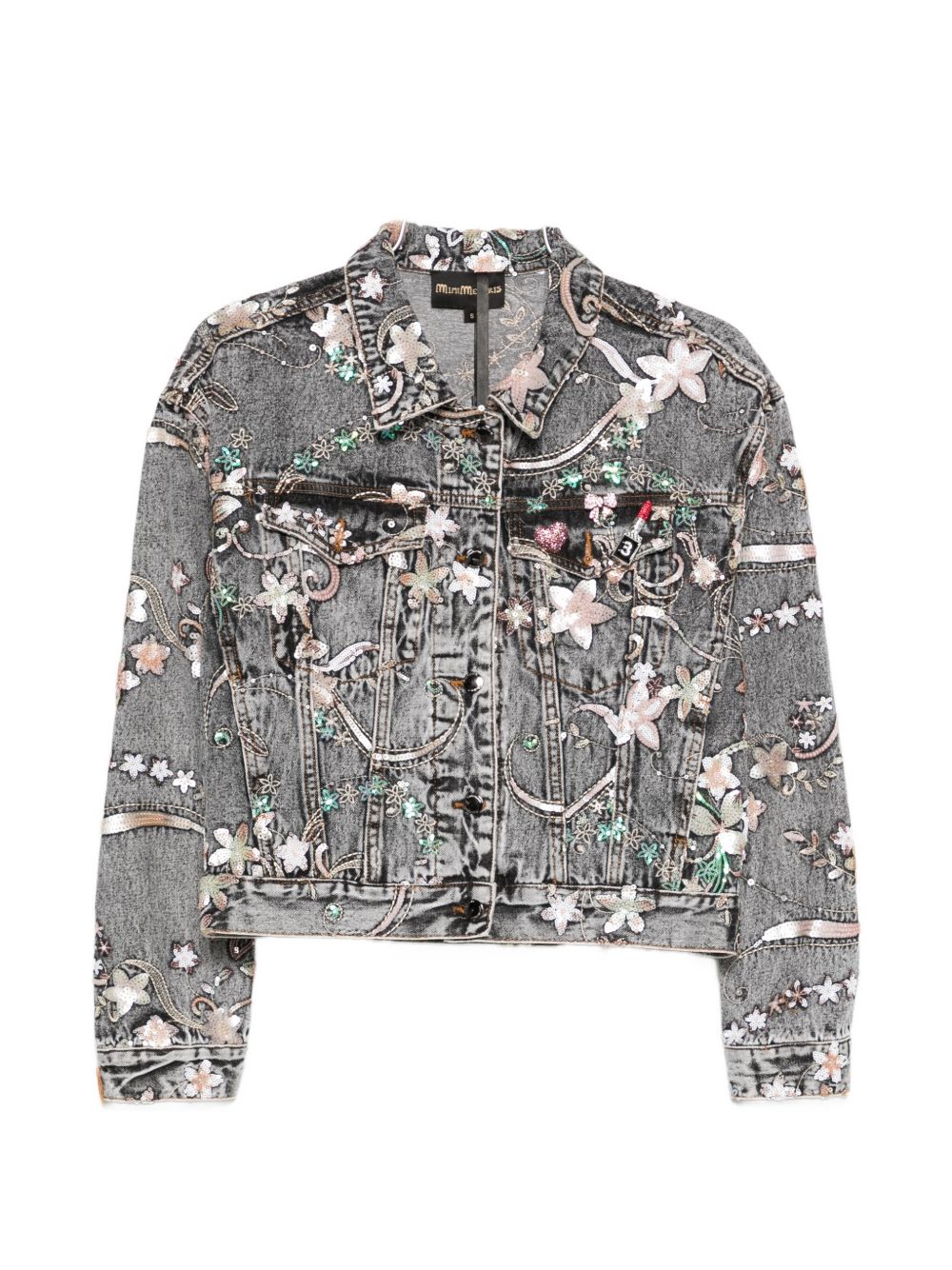 Minime Paris Printed denim jacket