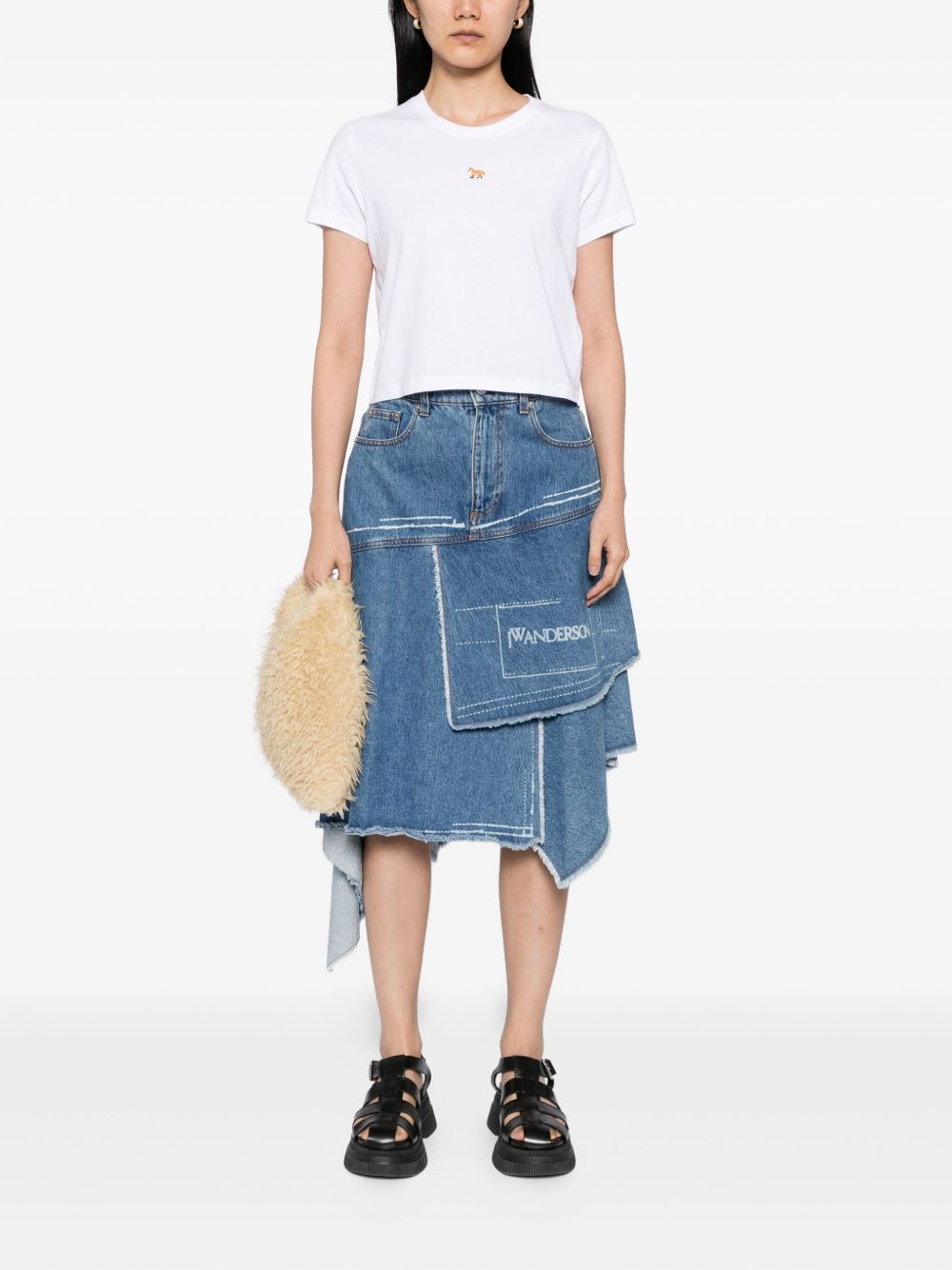 Maison Kitsuné White Cotton T-Shirt — Women's Topwear