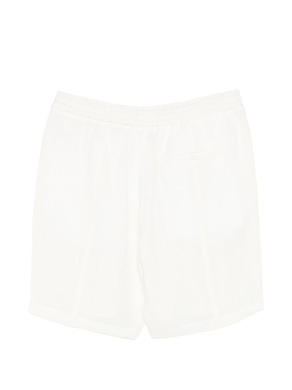 Emporio Armani White Linen Shorts for Men — New In