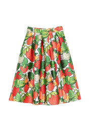 Alessandro Enriquez Skirts — Printed Midi A-Line