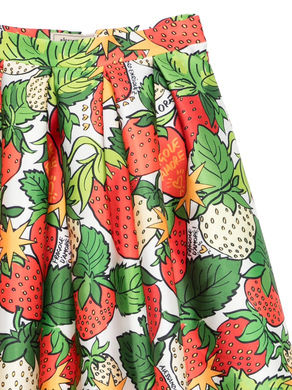 Alessandro Enriquez Skirts — Printed Midi A-Line