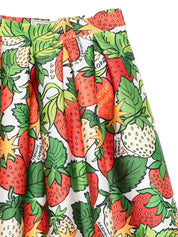 Alessandro Enriquez Skirts — Printed Midi A-Line