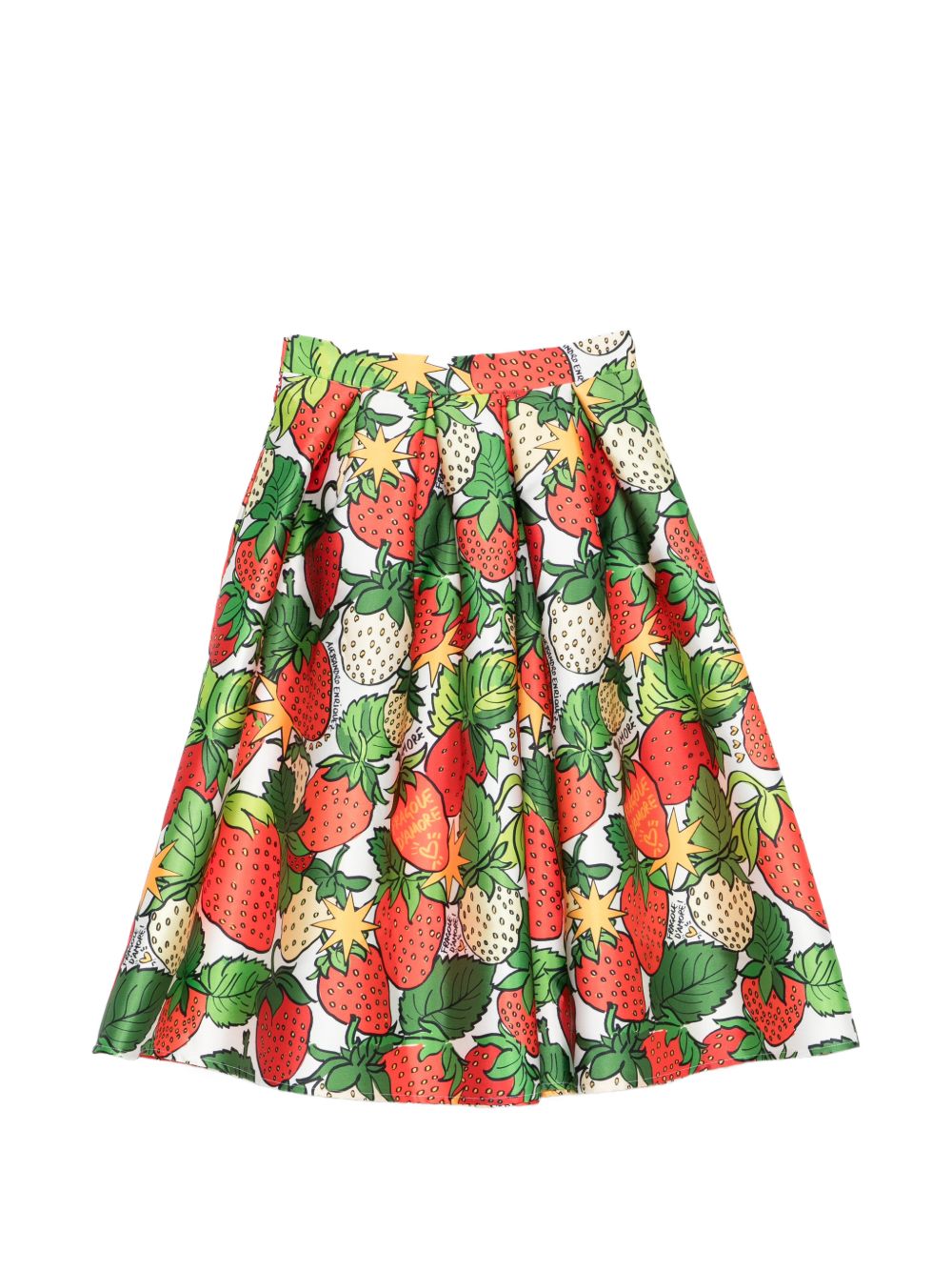 Alessandro Enriquez Skirts — Printed Midi A-Line