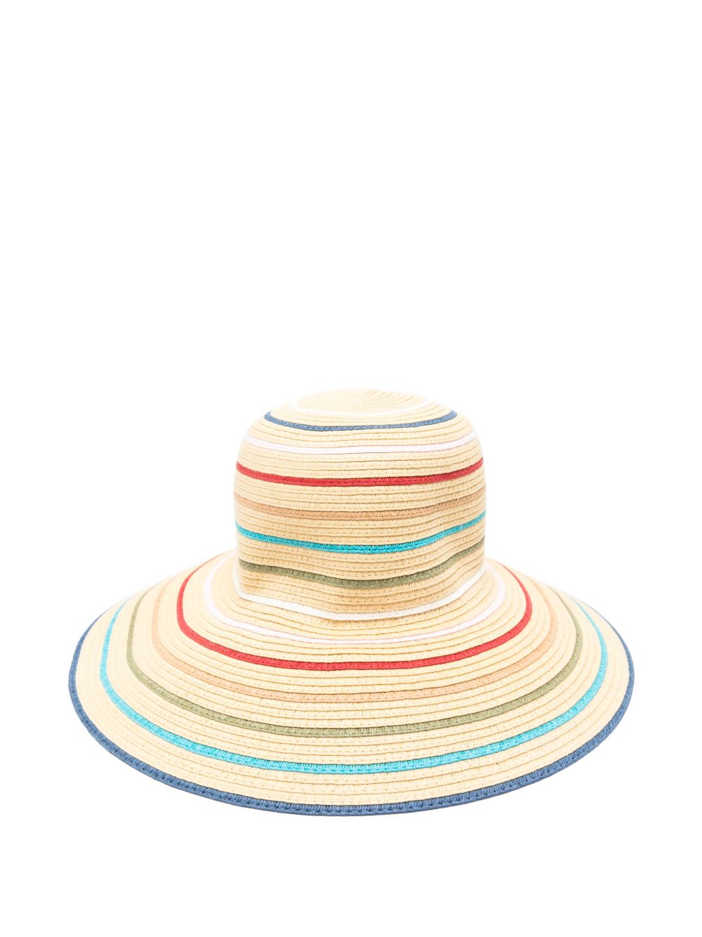 Paul Smith Straw Sun Hat — Wide Brim Beige (New)
