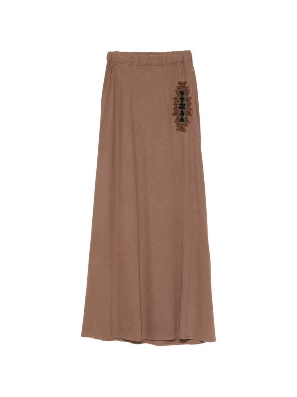 Bazar Deluxe Skirts — Brown Long Skirt, Elastic Waist