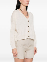 Base Linen and cotton blend cardigan