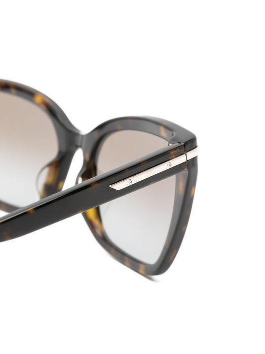 Emporio Armani Sunglasses — Brown Geometric Frames