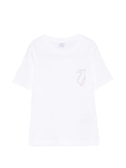 Paul Smith Cotton T-Shirt — White Rabbit Print Tee