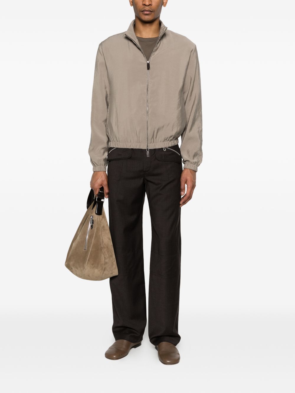 Emporio Armani Jackets — Light Brown Blouson Coat