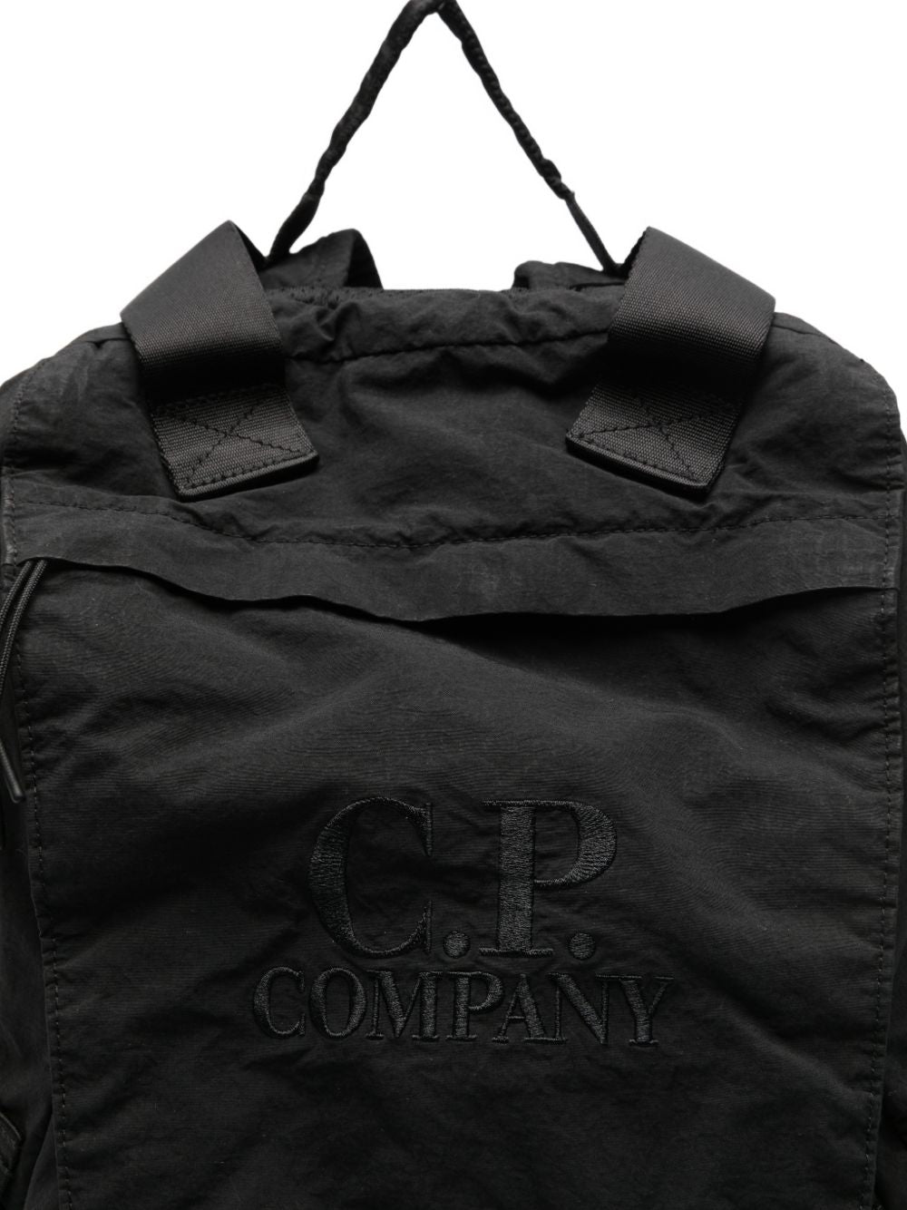 C.P. Company Nylon Backpack — Black Logo Detail