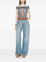 Etro Printed Top — Clear Blue Knot Detail (New In)