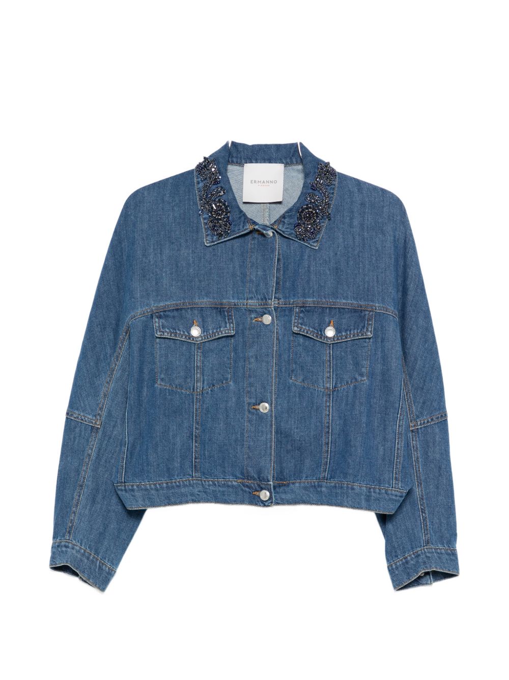 Ermanno Firenze Embroidered Denim Jacket — New Arrival