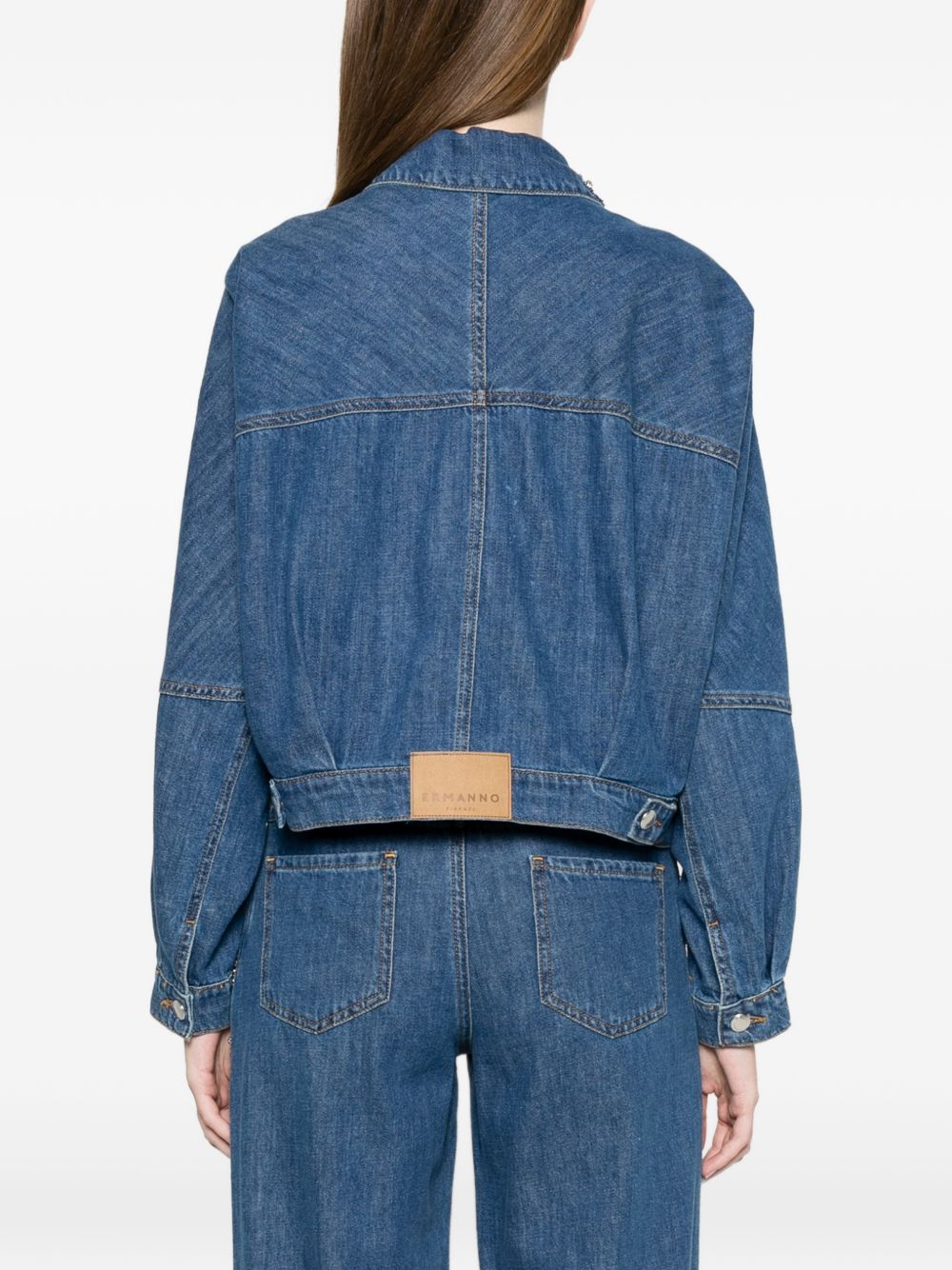 Ermanno Firenze Embroidered Denim Jacket — New Arrival