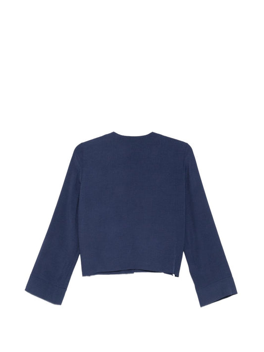Emporio Armani Shirts — Blue Crewneck Blouse (Women)