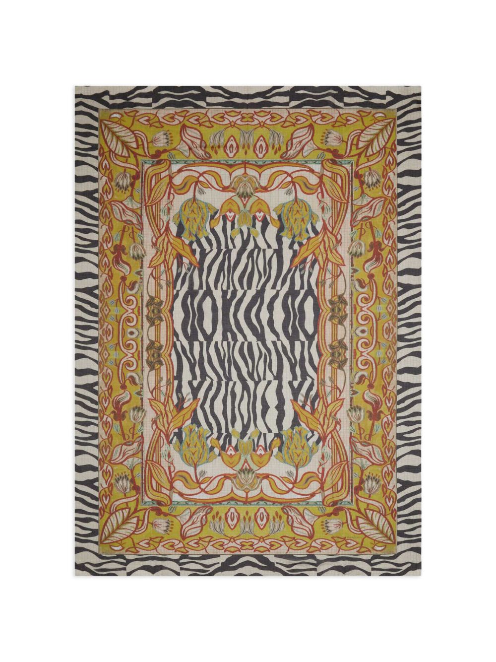 Pierre Louis Mascia Scarves — Printed Silk & Cotton Scarf