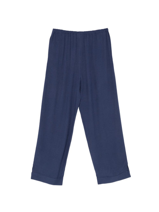 Emporio Armani Trousers — Blue Wide‑Leg Women’s Pants