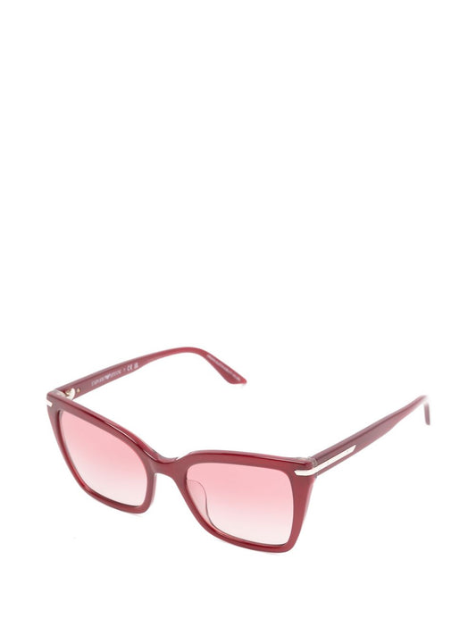 Emporio Armani Sunglasses — Bordeaux Square Frames