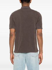HERNO Logo Cotton Polo Shirt for Men — Brown Topwear