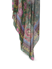 Pierre Louis Mascia Printed silk and cotton scarf