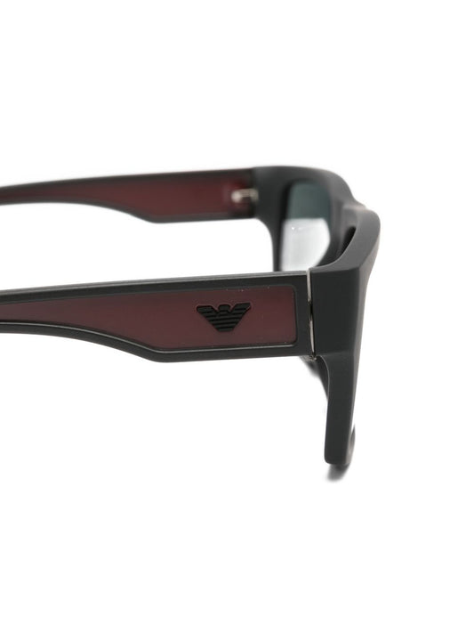 Emporio Armani Sunglasses for Men — Black Rectangle Frames