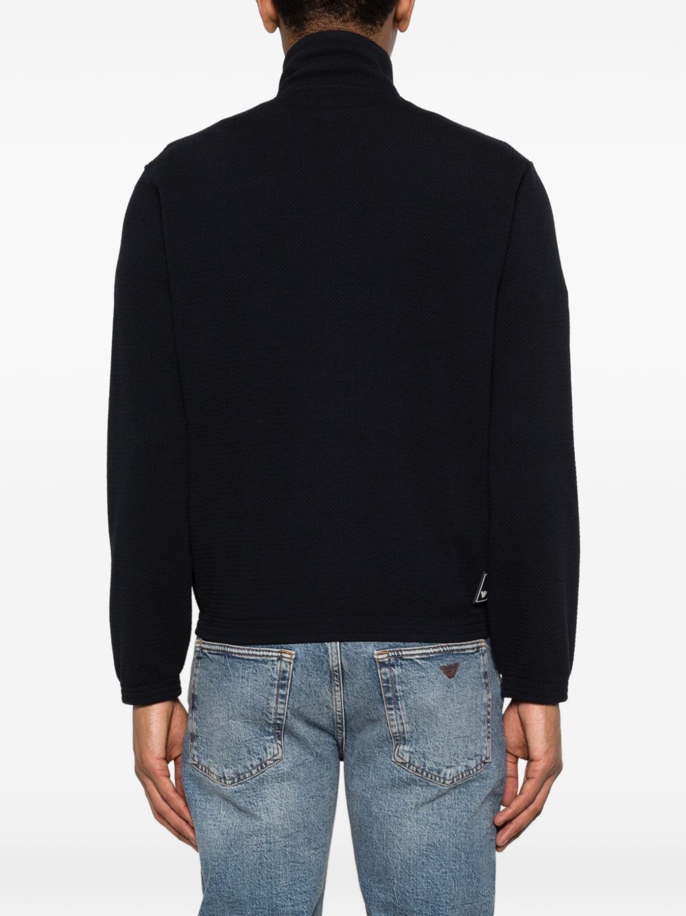 Emporio Armani Sweaters — Capsule High-Neck Zip Knit