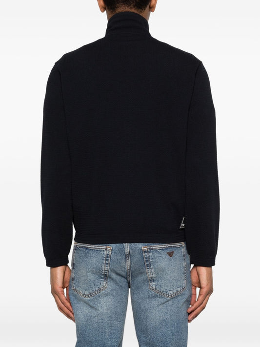 Emporio Armani Sweaters — Capsule High-Neck Zip Knit