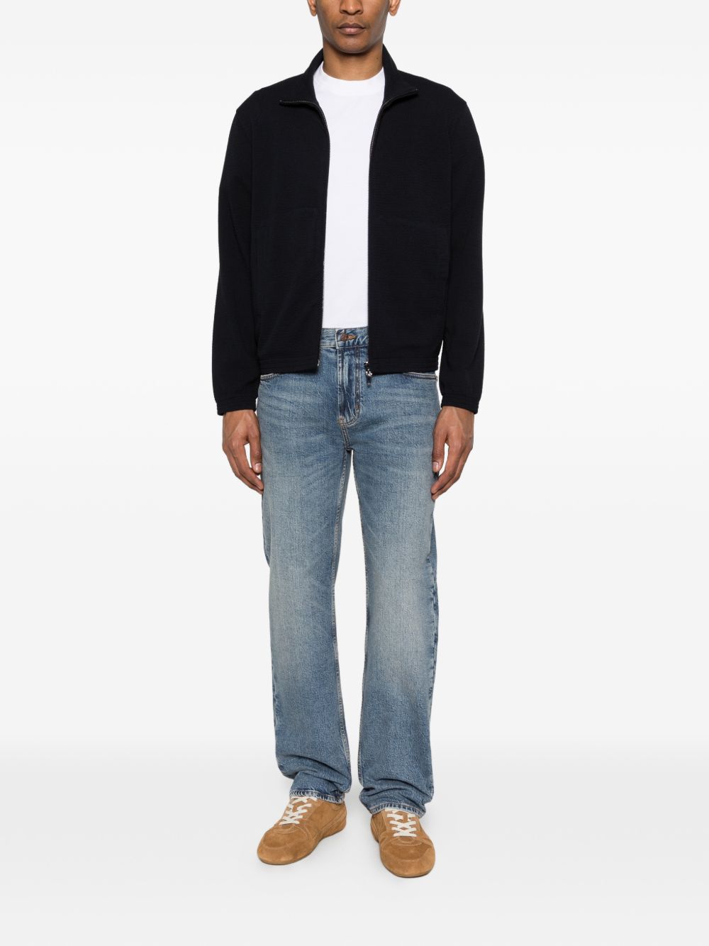 Emporio Armani Sweaters — Capsule High-Neck Zip Knit