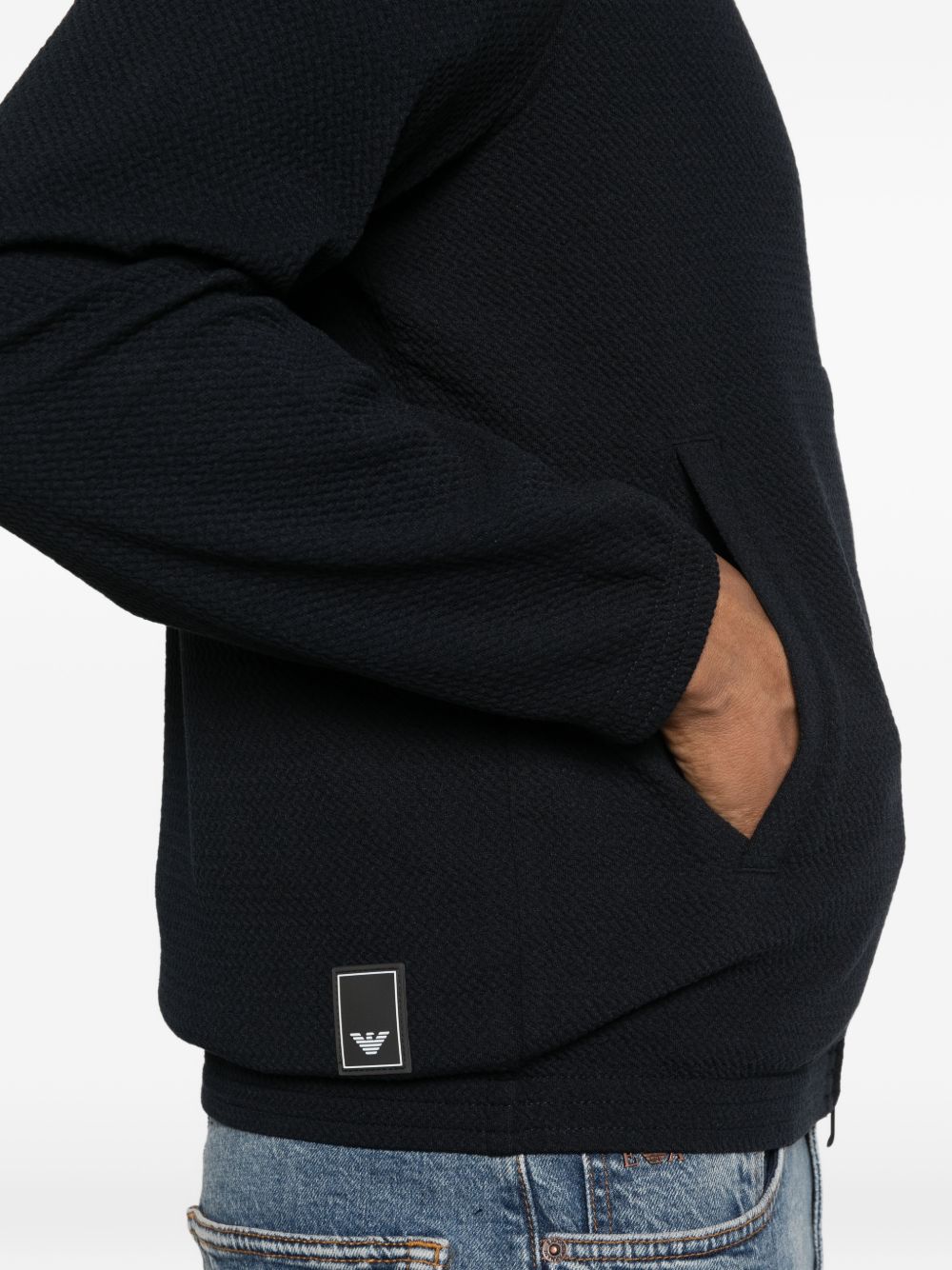 Emporio Armani Sweaters — Capsule High-Neck Zip Knit