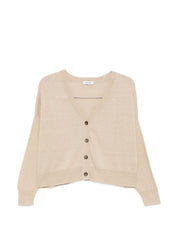 Base Linen and cotton blend cardigan