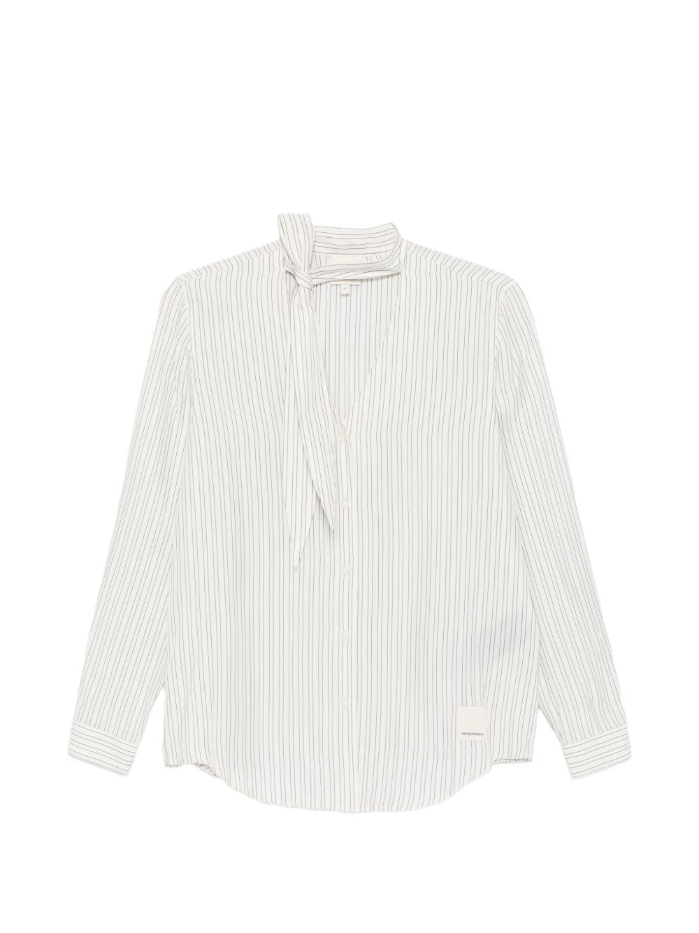 Emporio Armani Shirts — Off-White Striped Tops, From €129