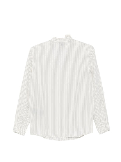 Emporio Armani Shirts — Off-White Striped Tops, From €129