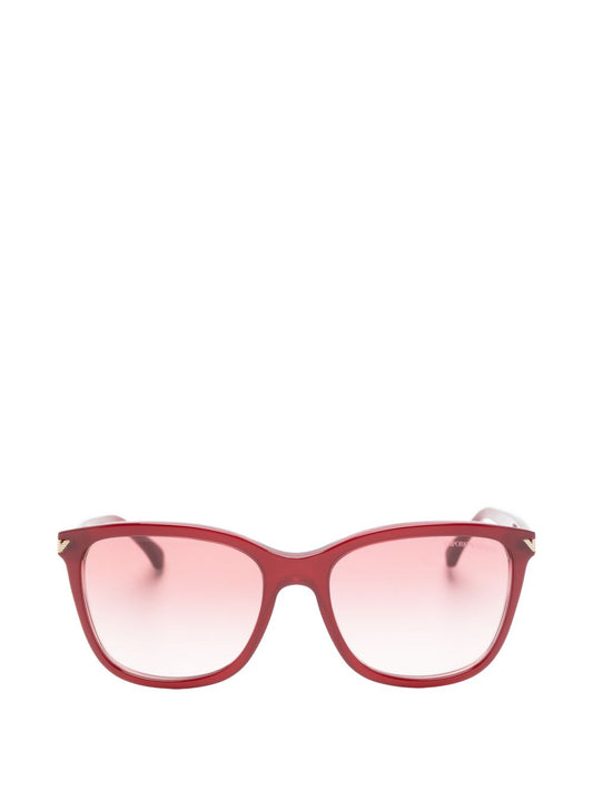 Emporio Armani Sunglasses — Bordeaux Square Frame