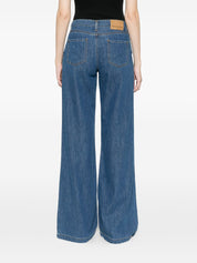 Ermanno Firenze Flared Leg Denim Jeans — Blue, €??
