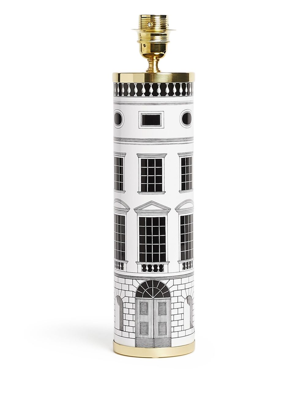 Fornasetti White Accessories Cylinder Lamp Base