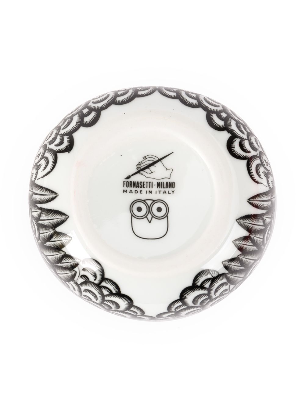 Fornasetti White Accessories — Civetta Jar, 12cm