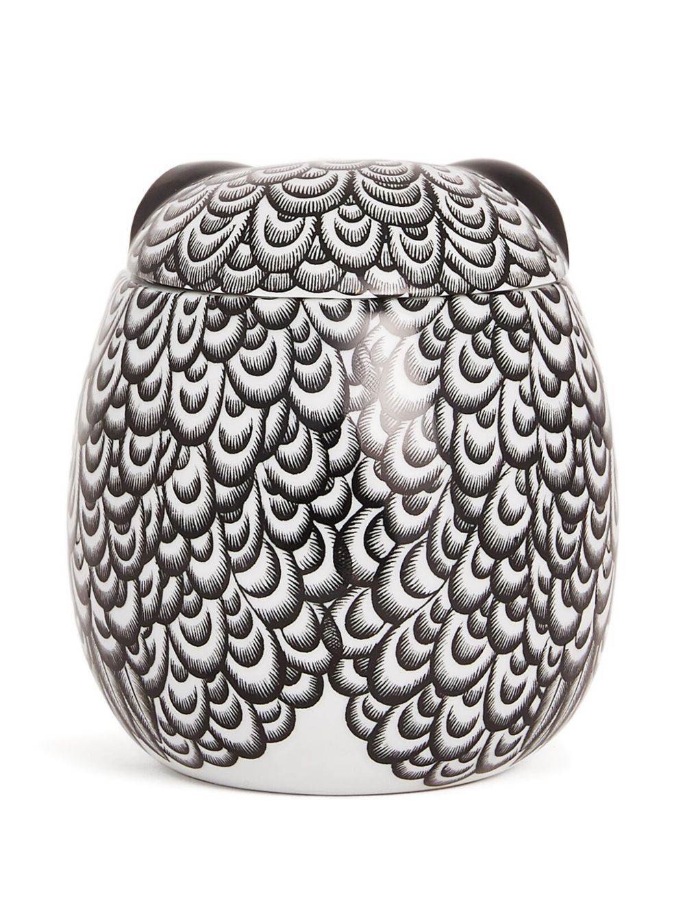 Fornasetti White Accessories — Civetta Jar, 12cm