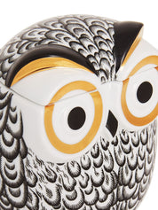 Fornasetti White Accessories — Civetta Jar, 12cm