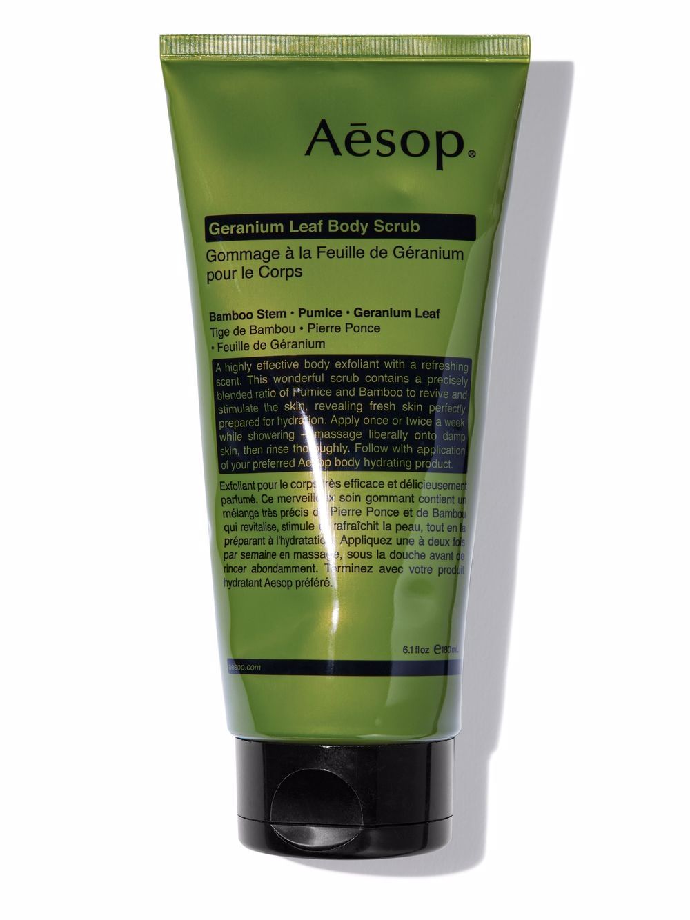 AESOP Geranium Leaf Body Scrub 180ml – Exfoliate & Glow