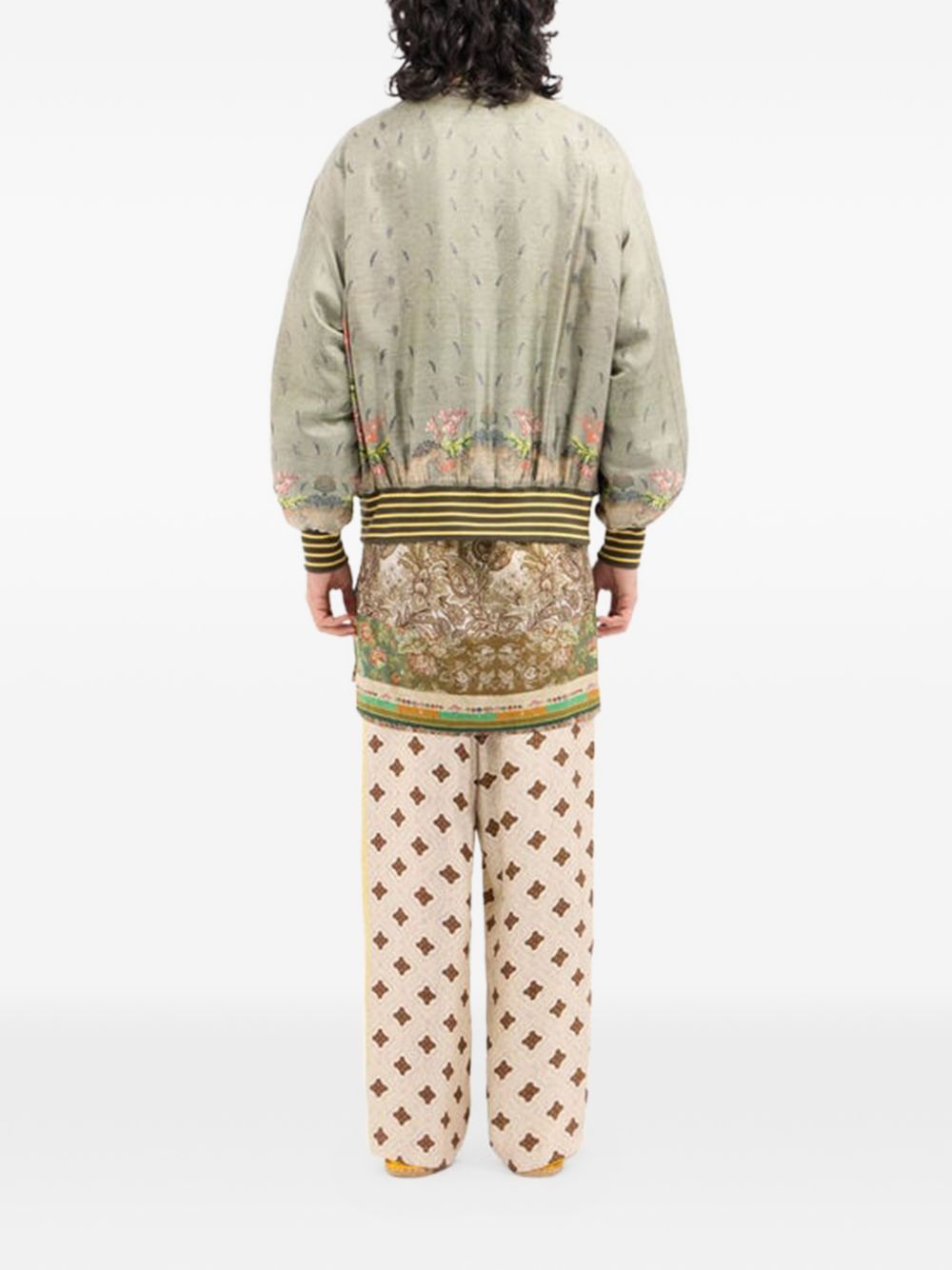 Pierre Louis Mascia Printed Silk Bomber Jacket — Women’s