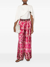 Pierre Louis Mascia Printed Silk Trousers — New In