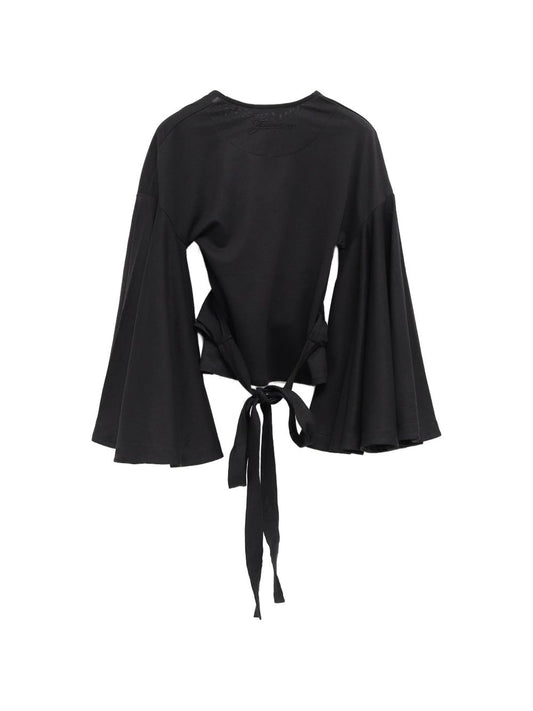 JACQUEMUS La Cache Coeur Ventadou Top — Black Wrap