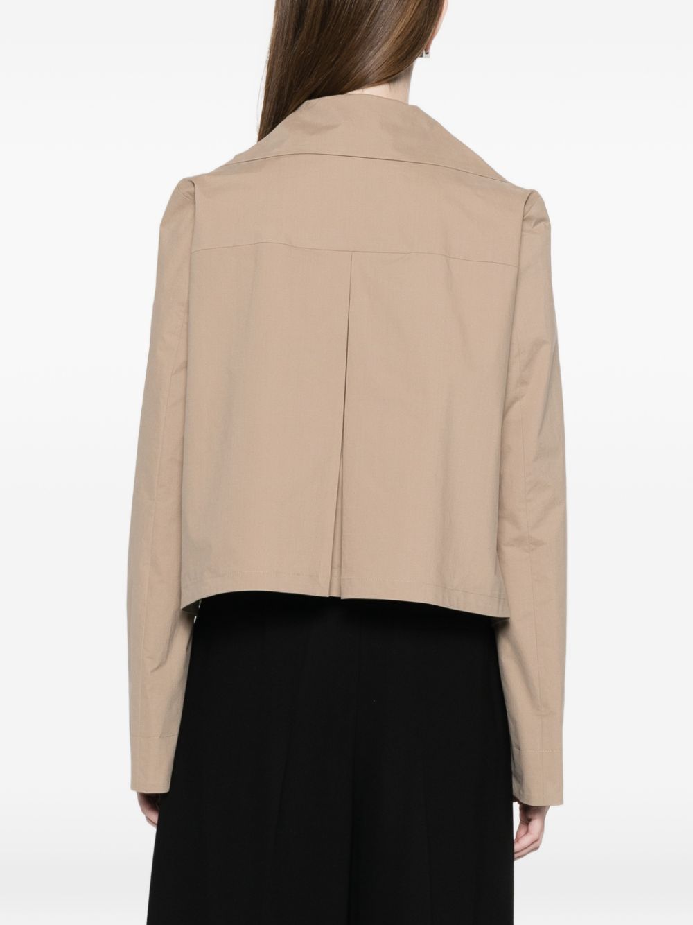 Emporio Armani Jackets — Beige Double‑Breasted Cotton