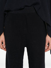 Fabiana Filippi Trousers — Blue Glitter Cotton | Luxury